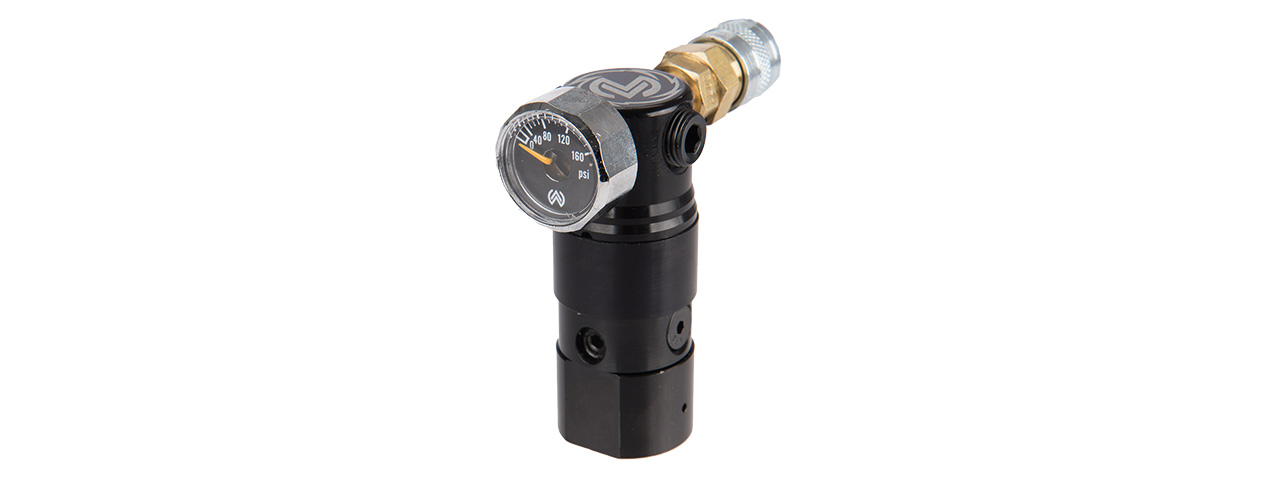 WOLVERINE AIRSOFT HPA SYSTEMS STORM REGULATOR ONTANK WITH REMOTE LINE - BLACK