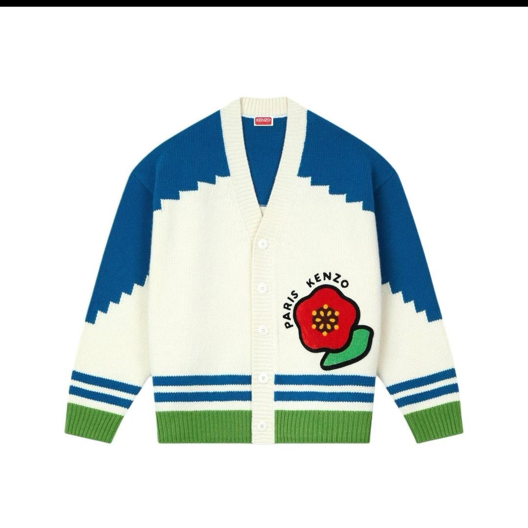 **do** เสื้อคาดิแกนกันหนาว KENZO Pop' genderless cardigan in wool ใส่ได้ ชาย หญิง สินค้าใหม่ ของแท้