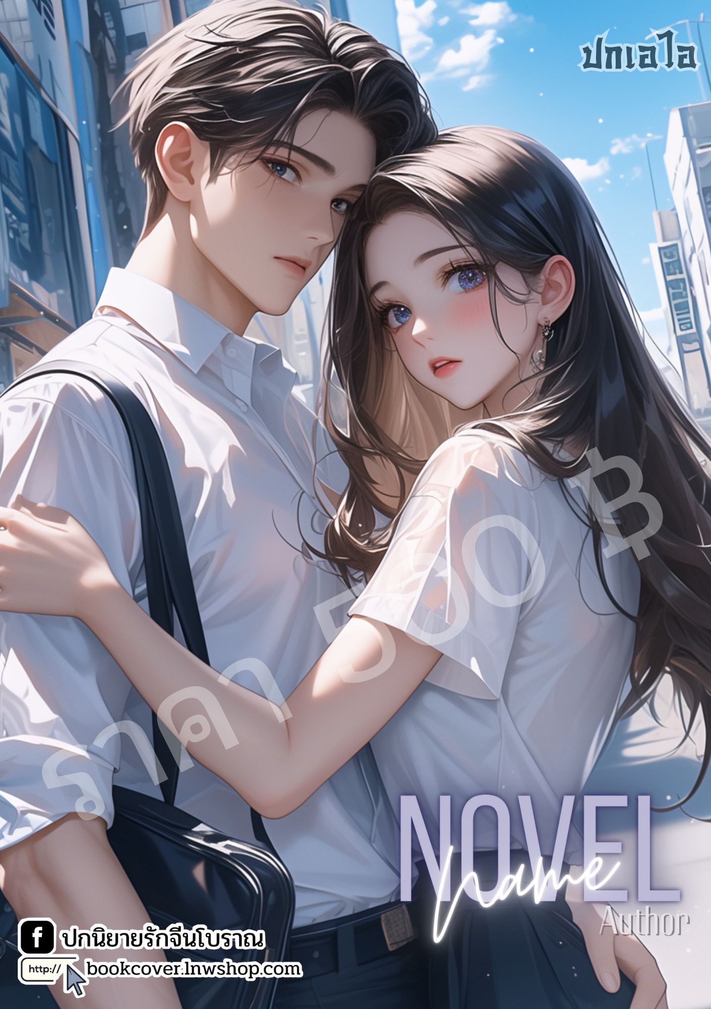 ปกเอไอ | ปกนิยายรักภาพคู่รักมหาลัย