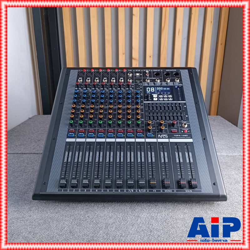 NTS TOP4-1080 POWERMIXER 4CH เอฟเฟคแท้ เพาเวอร์มิกเซอร์ มิกซ์NTS เครื่องเสียง เครื่องผสมสัญญาณเสียง เครื่องปรับแต่งเสียง MIX TOP4 1080 TOP41080 เอไอ-ไพศาล