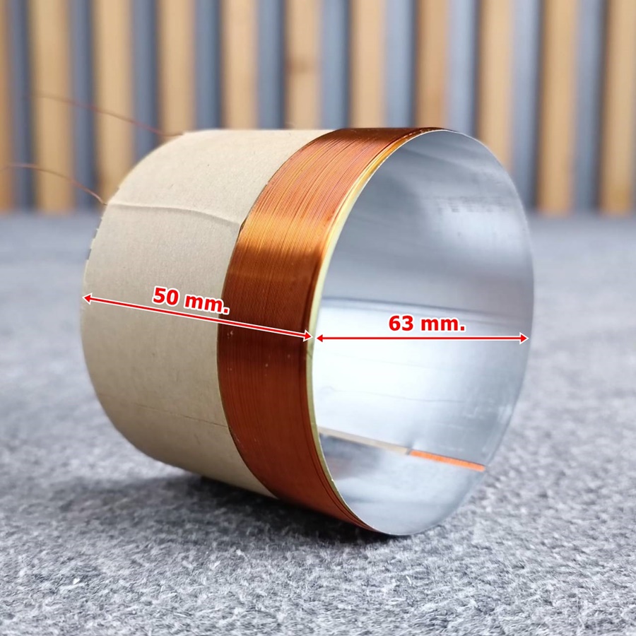 อลูมิเนียม วอยซ์ เบอร์63อลูมิเนียม วอยซ์ทั่วไป วอยซ์เทียบเบอร์63 VOICE COIL วอยล์ ลำโพง ดอกลำโพง อะไหล่ลำโพง เอไอ-ไพศาล