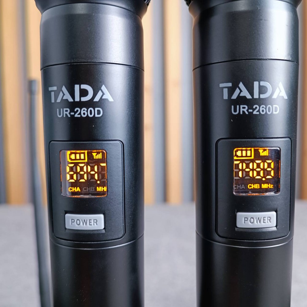 TADA UR-260D ไมค์ลอยคู่ ไมค์ลอยมือถือคู่UHF มีกระเป๋า ไมค์ลอย ไมค์คาราโอเกะ WIRELESS MICROPHONE ธาดา TA DA UR 260D TA-DA UR260D เอไอ-ไพศาล
