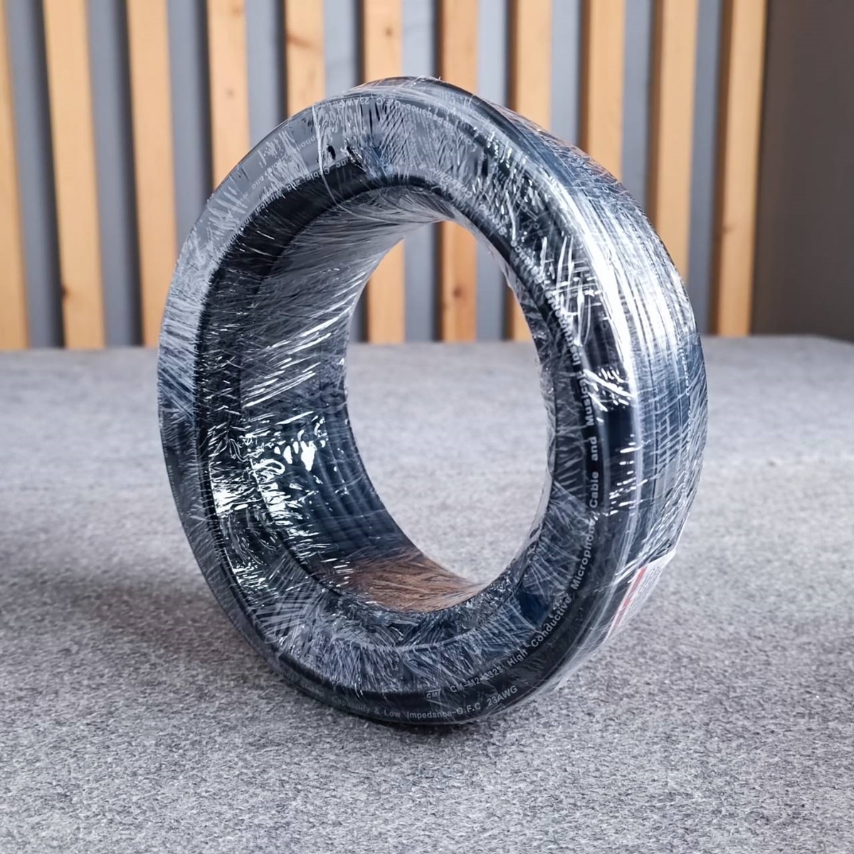 สีดำ ขด20เมตร CM สายไมค์สเตอริโอ 6mm M2-2323 สายไมค์ST 23AWG M2 2323 สายสัญญาณ ST สายไมค์CM สายไมค์ 6mm เอไอ-ไพศาล