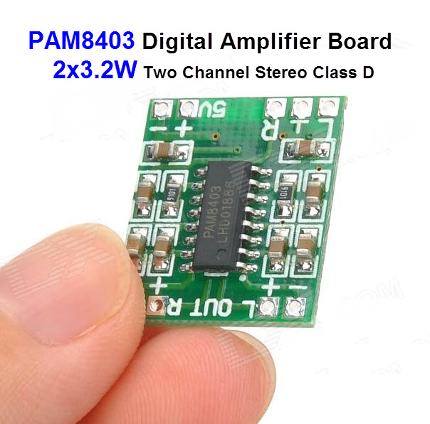 PAM8403 Digital Amplifier Board 2x3.2W Two Channel Stereo Class D