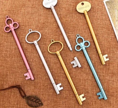 ของขวัญ ของชำร่วย งานแต่งงาน ปากกา ดีไซน์เก๋ ออกแบบเป็นรูป ดอกกุญแจ ของชำร่วยแบบประหยัด 541373
