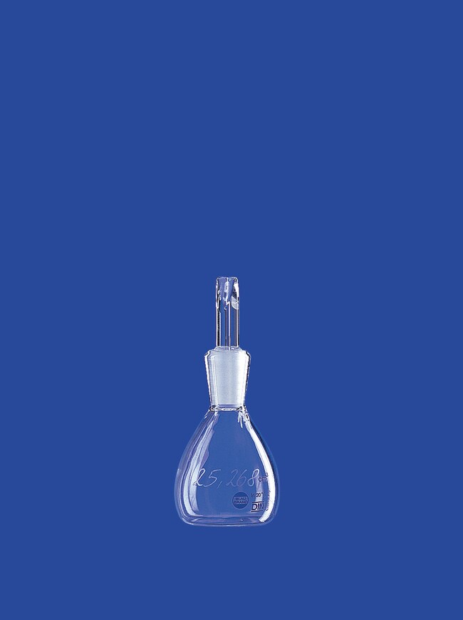 Pycnometers (non adjust/adjust) 10 ml, 25 ml, 50 ml, 100 ml Lenz