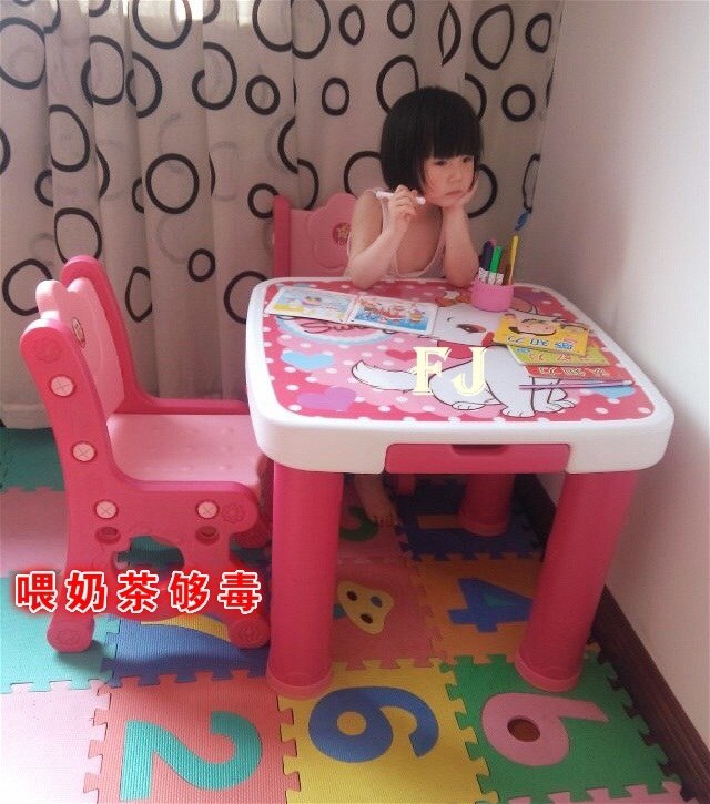 LN-8608 ของใช้เด็กโต๊ะนักเรียนพร้อมเก้าอี้ 2 ตัว ชุดละ