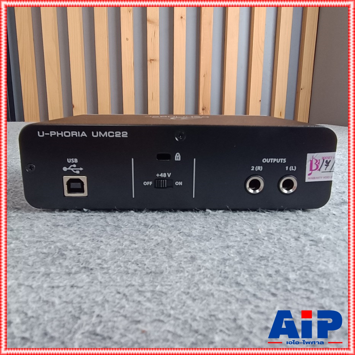 BEHRINGER U-PHORIA UMC22 USB Audio Interface ออดิโอ อินเตอร์เฟส UMC 22 UMC-22 U PHORIA +++
