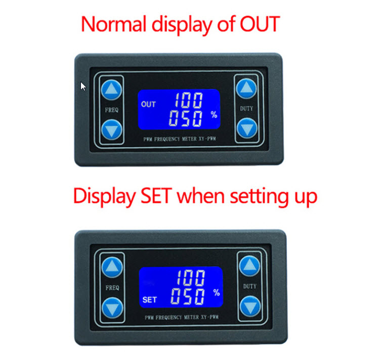 Digital PWM Signal Generator Pulse FrequencyAdjustable Duty Square Wave XY-PWM