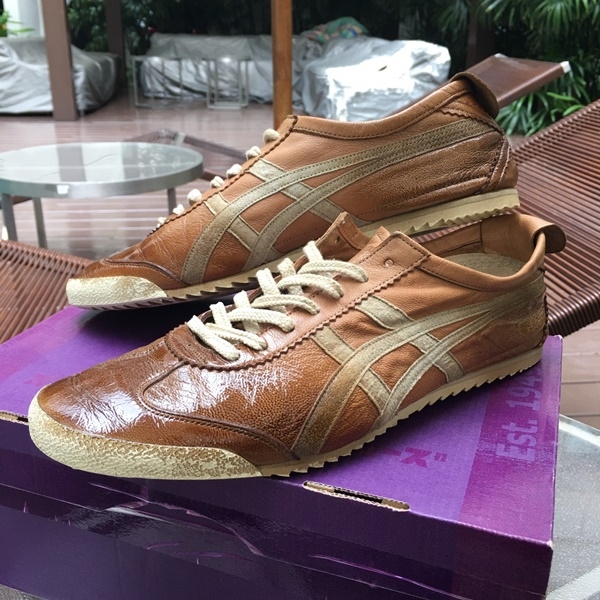 รองเท้า โอนิ Nippon Made Mexico 66 Brown Chi-en-Bi (USED สภาพ 90 %) No box