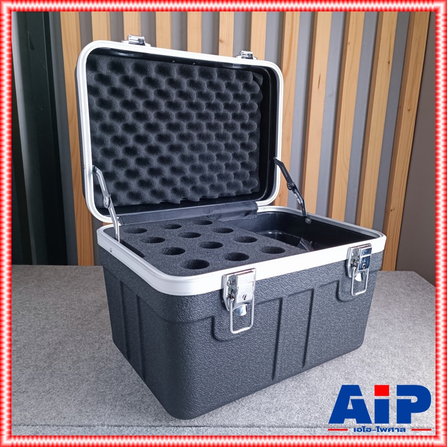 NPE MIC-12H RACK ABSใส่ไมค์12ช่อง ไมค์ลอย กล่องใส่ไมค์ วัสดุพลาสติกABSอย่างดี กล่องใส่อุปกรณ์ MIC 12 H rack MIC12H เอไอ-ไพศาล