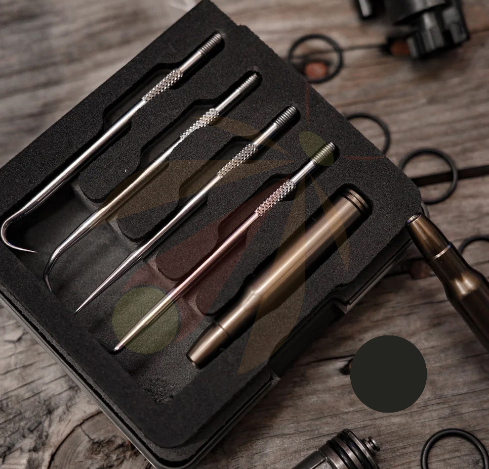 GUN POWER TOOL 5-Piece Multi-Pick Tool Kit - MILITARY GRAY