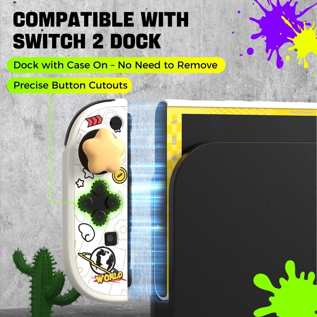 IINE: Nintendo Switch 2 Protective Case - Motorsport/Splatoon