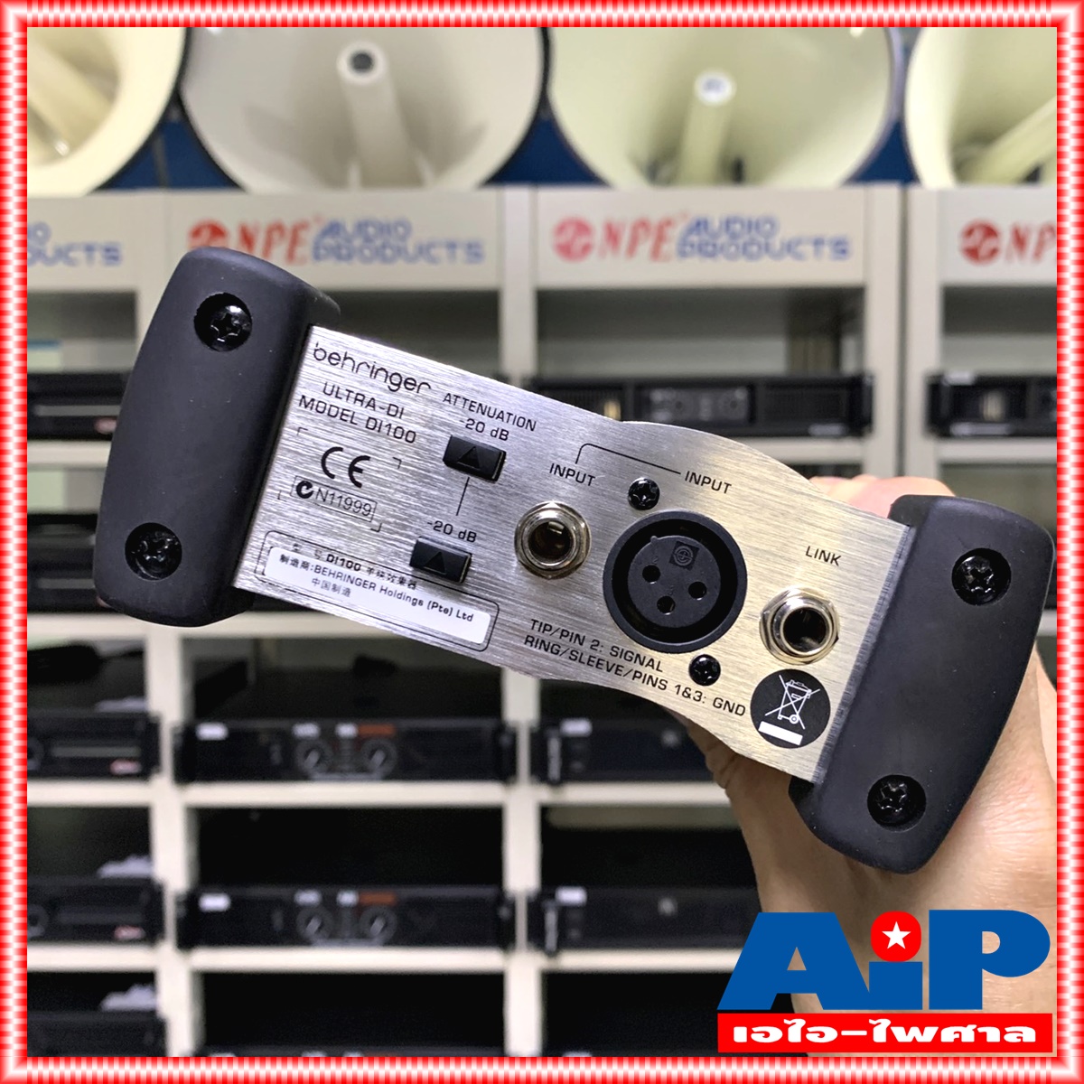 BEHRINGER DI-100 ULTRA DI-BOX กล่องป้องกันเสียงรบกวน กล่อง DI100 DI BOX di 100 +++