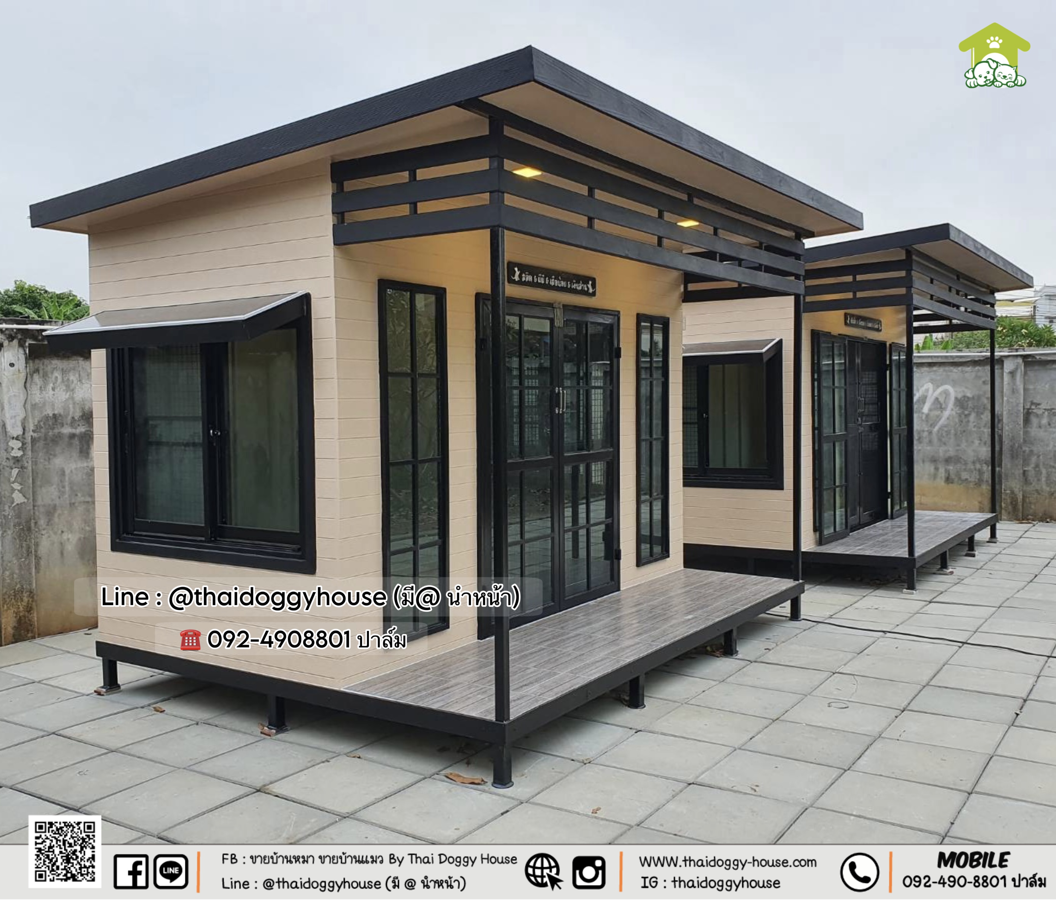 บ้านหมา บ้านแมว บ้านสัตว์เลี้ยง 𝐓𝐡𝐚𝐢 𝐝𝐨𝐠𝐠𝐲 𝐡𝐨𝐮𝐬𝐞 แบบบ้าน 𝐌𝐨𝐝𝐞𝐫𝐧 𝐒𝐭𝐲le