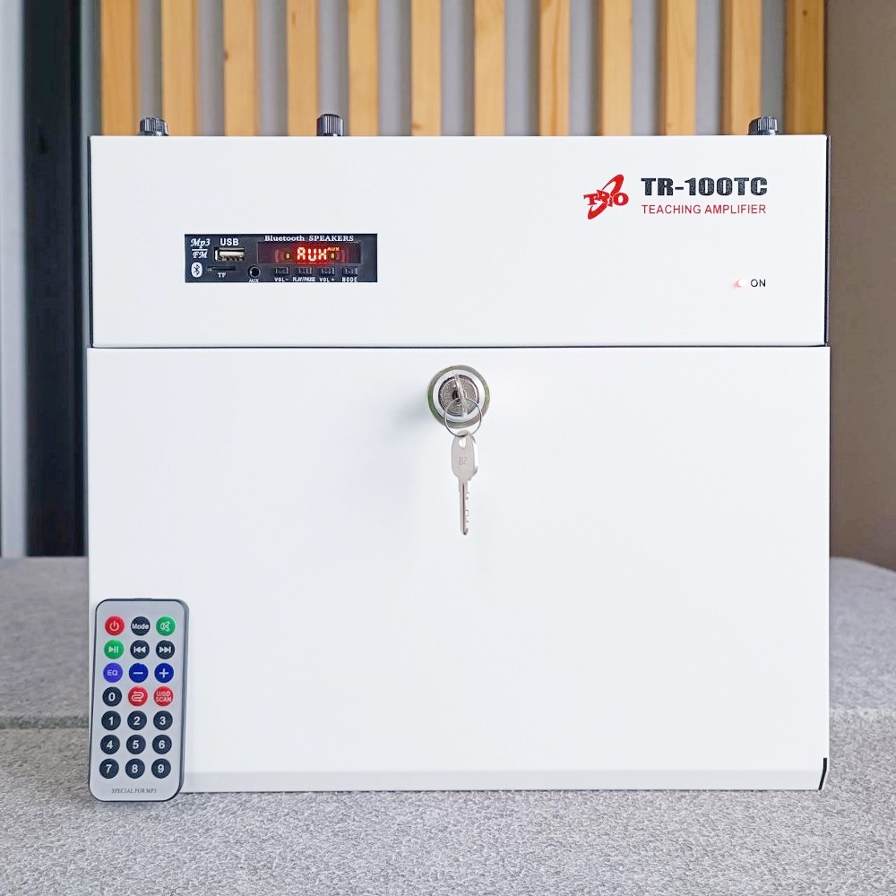 TRIO TR-100TC แอมป์ ติดห้องเรียน 60W ครื่องขยายเสียงสำหรับห้องเรียน 60 W TR 1000TC เพาเวอร์มิกเซอร์สเตอริโอ TR100TC เอไอ-ไพศาล