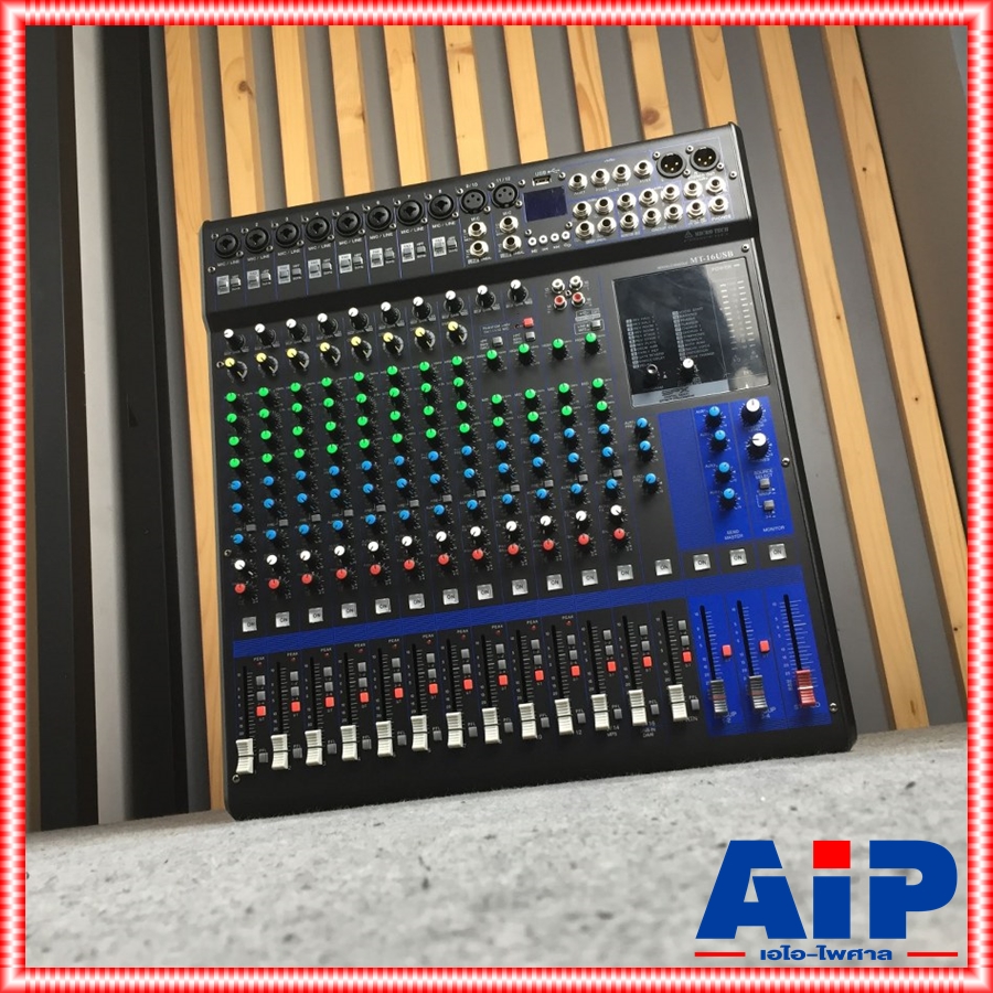 MICROTECH MT-16USB mixer มิกซ์เซอร์ 16 ช่อง เอฟเฟคแท้ 24 โปรแกรม มี USB เล่น Mp3 ได้ MT 16 USB MT16 USB MT 16USB MT16USB เอไอ-ไพศาล