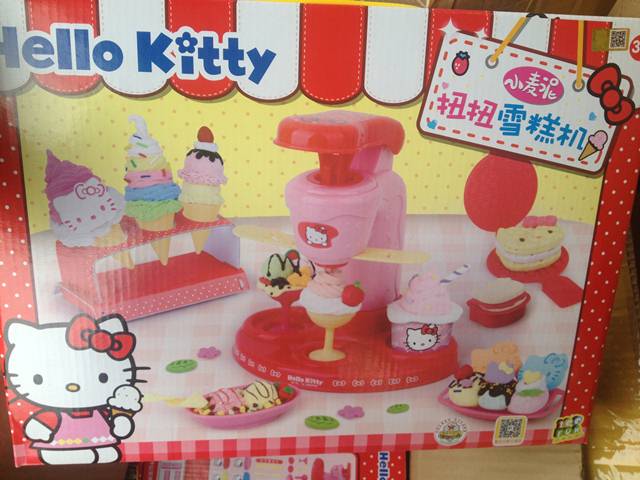 KT8606 แป้งโดว์ลายคิตตี้ ของแท้ (ของใหม่กล่องไม่สวย)