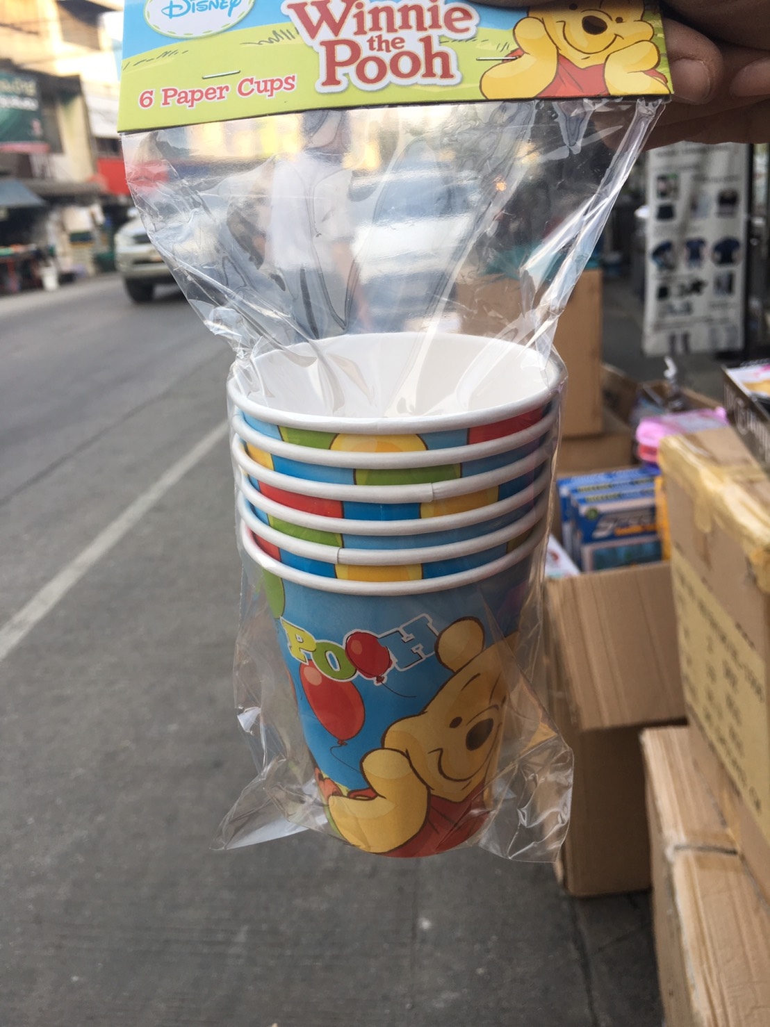 SC-1009 แก้วน้ำหมีพู ลิขสิทธิ์ถูกต้อง 9 oz แพ็คละ 6 ใบ แพ็คละ