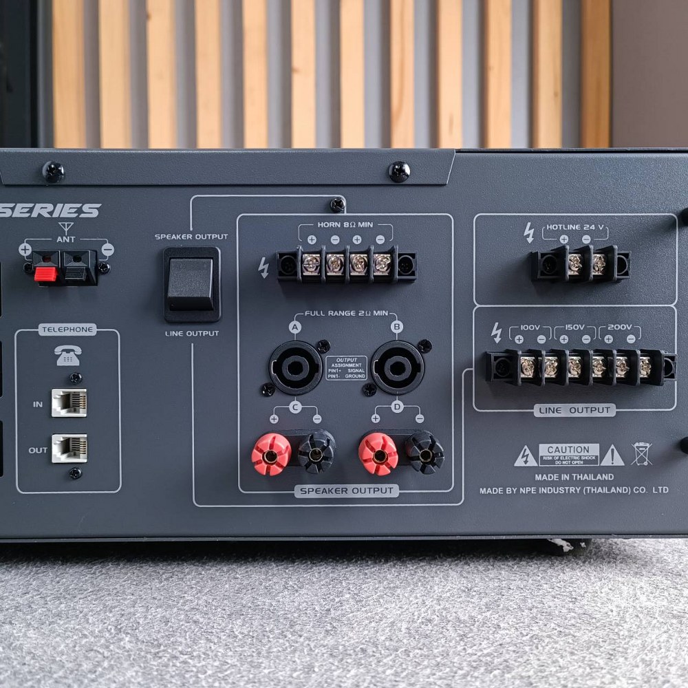 NPE TPM-2500MP3 แอมป์+LINE เพาเวอร์มิกเซอร์ เครื่องขยายเสียง TPM2500MP3 TPM 2500MP3 เอไอ-ไพศาล