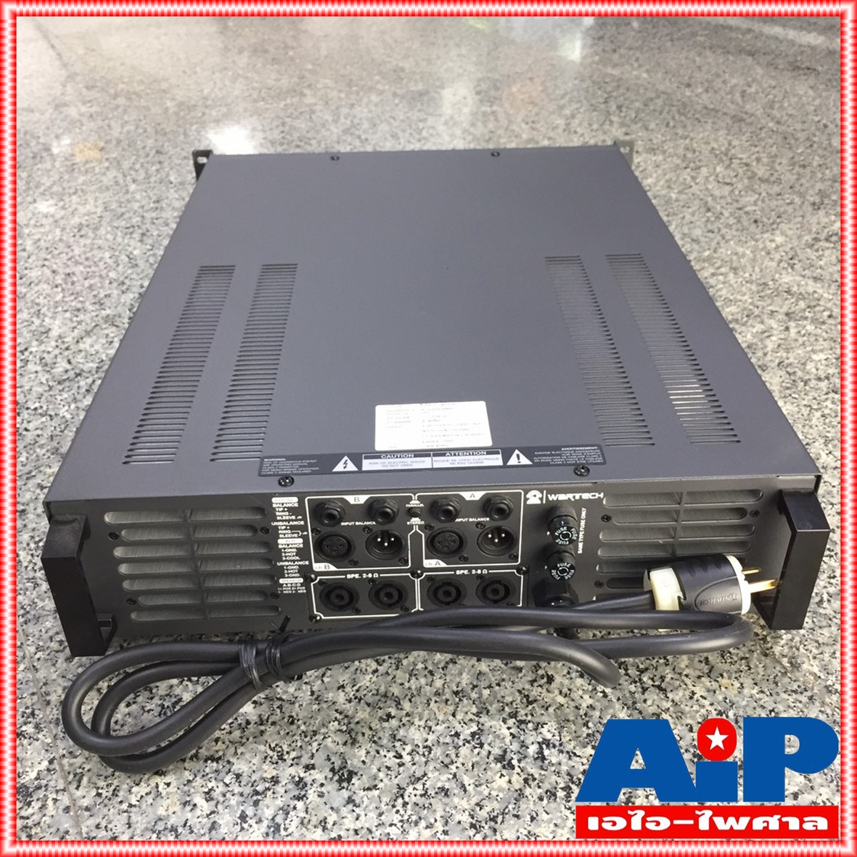 WARTECH 2400RMS POWER 42kg เครื่องขยายเสียง Power Amplifier WARTECH Bipolar 2400 RMS เพาเวอร์แอมป์ เอไอ-ไพศาล