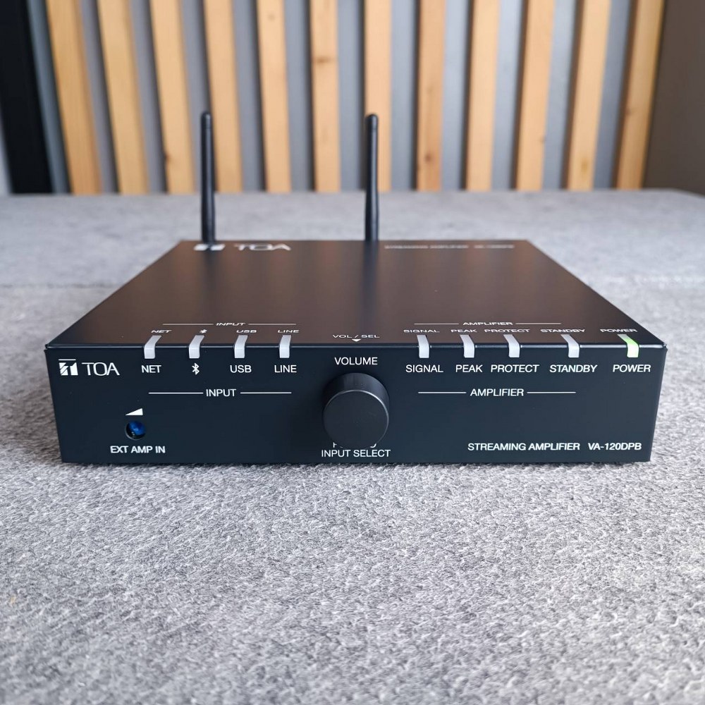 TOA VA-120DPB-AS1 STREAMING AMP เพาเวอร์แอมป์ 120 วัตต์ พร้อม Wi-Fi และ Bluetooth 5.0 VA 120DPB AS1 ขับลำโพงทั้งแบบ 100V Line และแบบ 4 โอห์ม VA120DPBAS1 เอไอ-ไพศาล