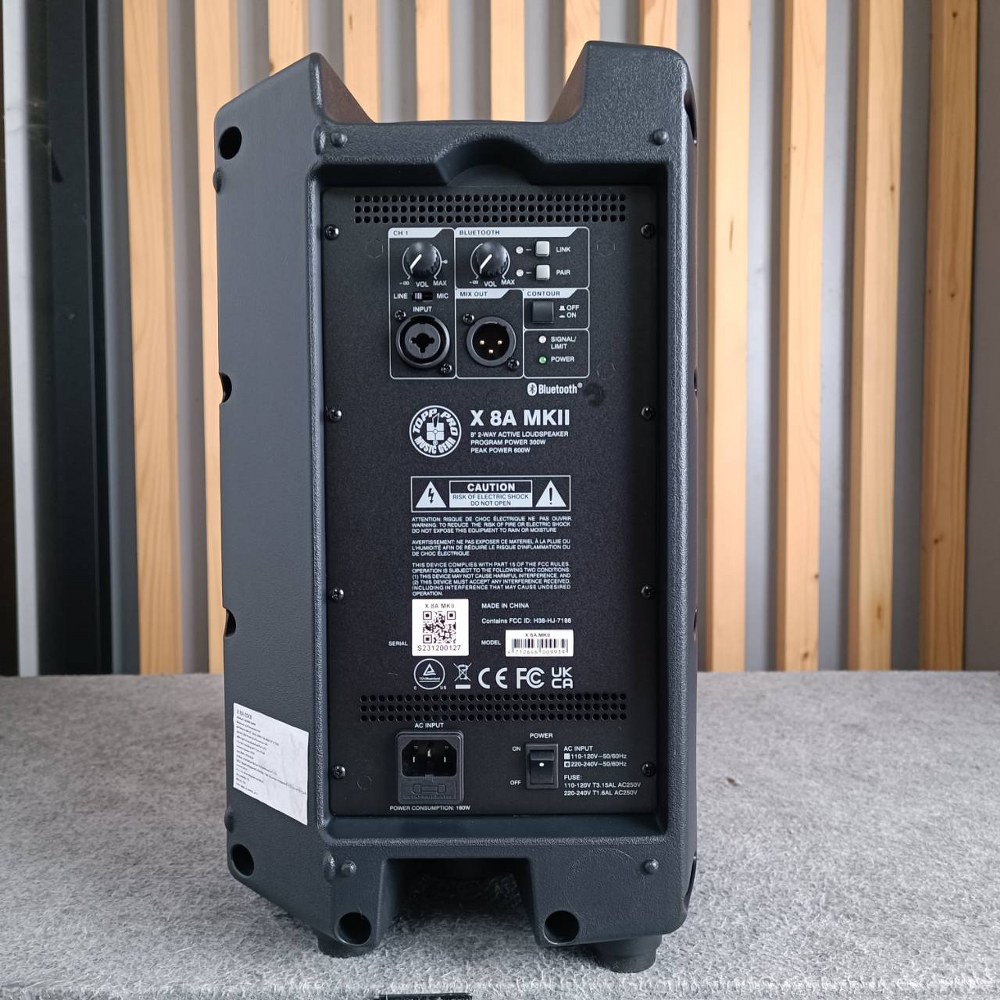 TOPPPRO X-8A MKII active speaker Bluetooth ตู้ลำโพงพลาสติก 8" ตู้ลำโพงเสียงกลาง มีแอมป์ในตัว ลำโพง TOPP-PRO X 8A TOPP PRO X8A เอไอ-ไพศาล