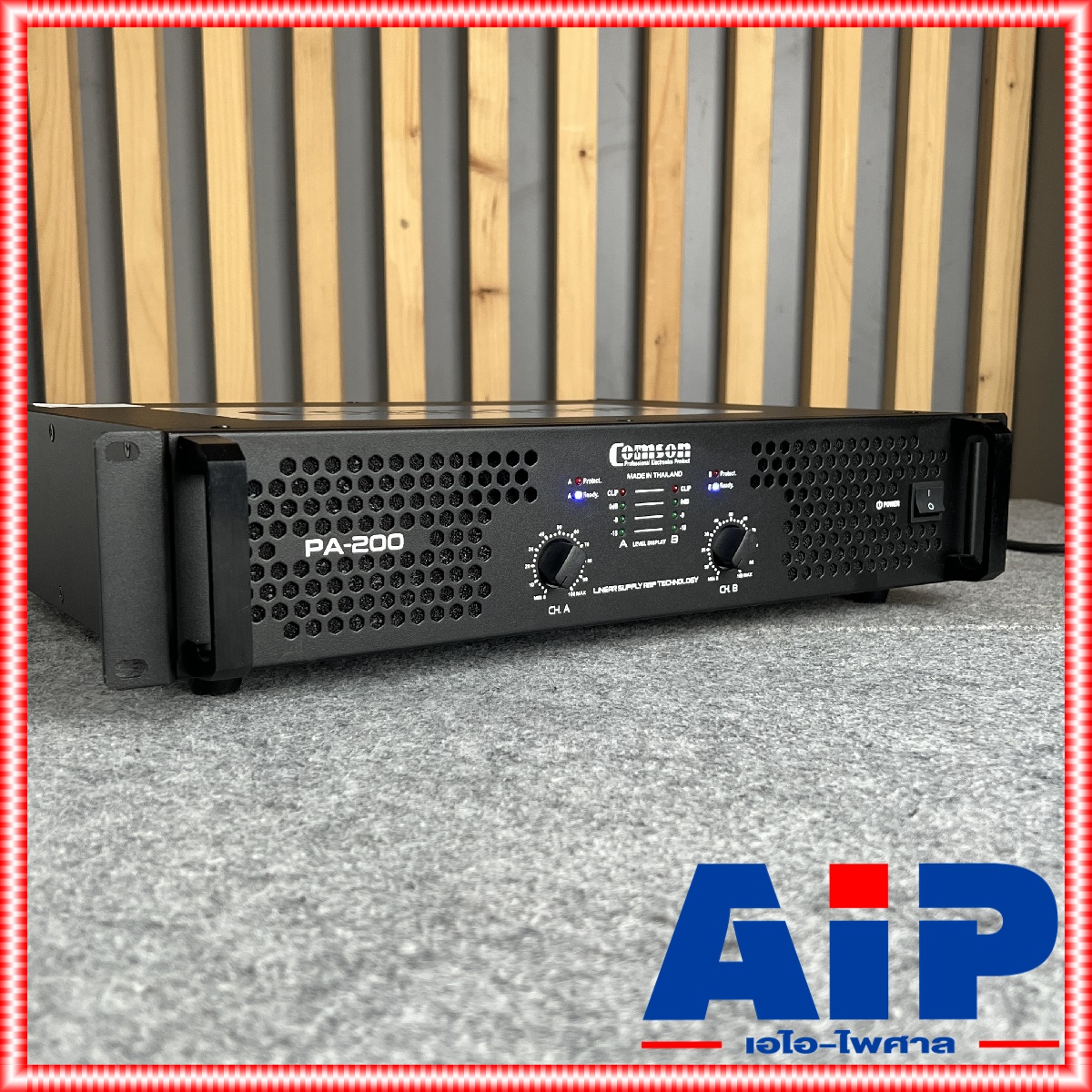 COMSON PA-200 poweramp เพาเวอร์แอมป์ แอมป์ PA 200 250+250วัตต์ RMS POWER AMP COM SON คมสันต์ เอไอ-ไพศาล