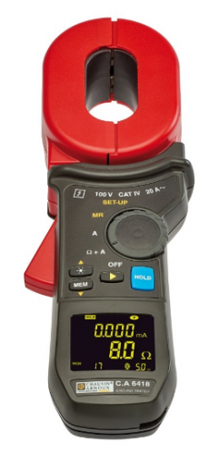 CA 6418 Earth Clamp Meter with long Head แคลมป์วัดความต้านทานดินแบบปากยาว