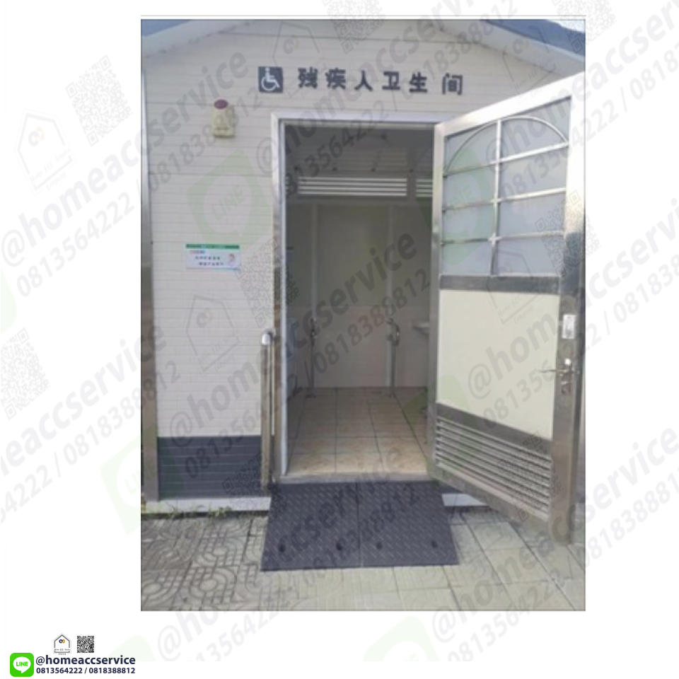 ทางลาดยางปีนฟุตบาท รวมสูง 26ซม. 16+ส่วนเสริม11(-1ซม.) ลาด 135ซม. กว้าง 50ซม. หนัก 44kg - Rubber Ramp with Extention 26x135x50 cm (16+10) 44kg