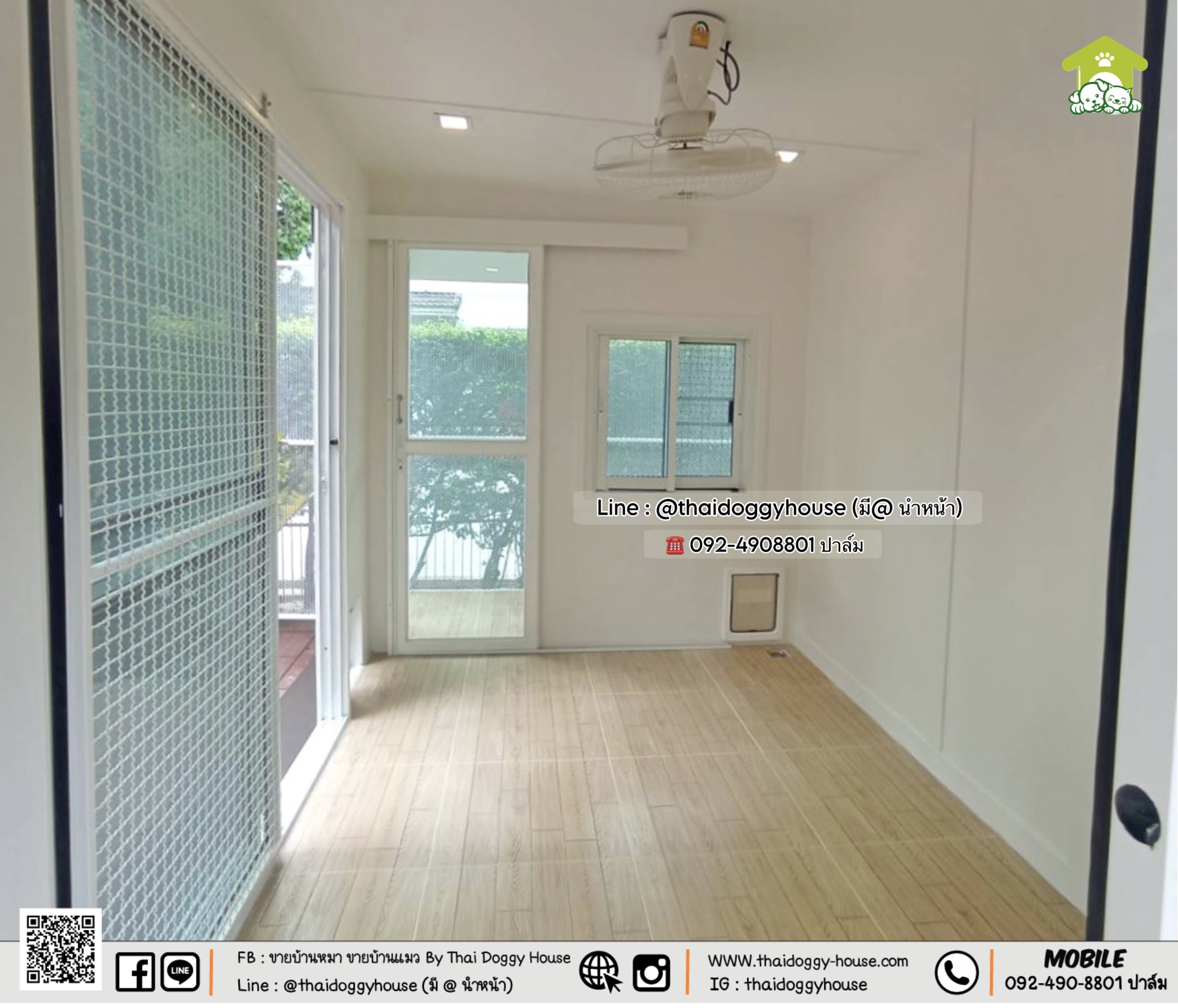 บ้านหมา บ้านแมว 𝐓𝐡𝐚𝐢 𝐝𝐨𝐠𝐠𝐲 𝐡𝐨𝐮𝐬𝐞 𝐌𝐨𝐝𝐞𝐫𝐧 แบบติดแอร์