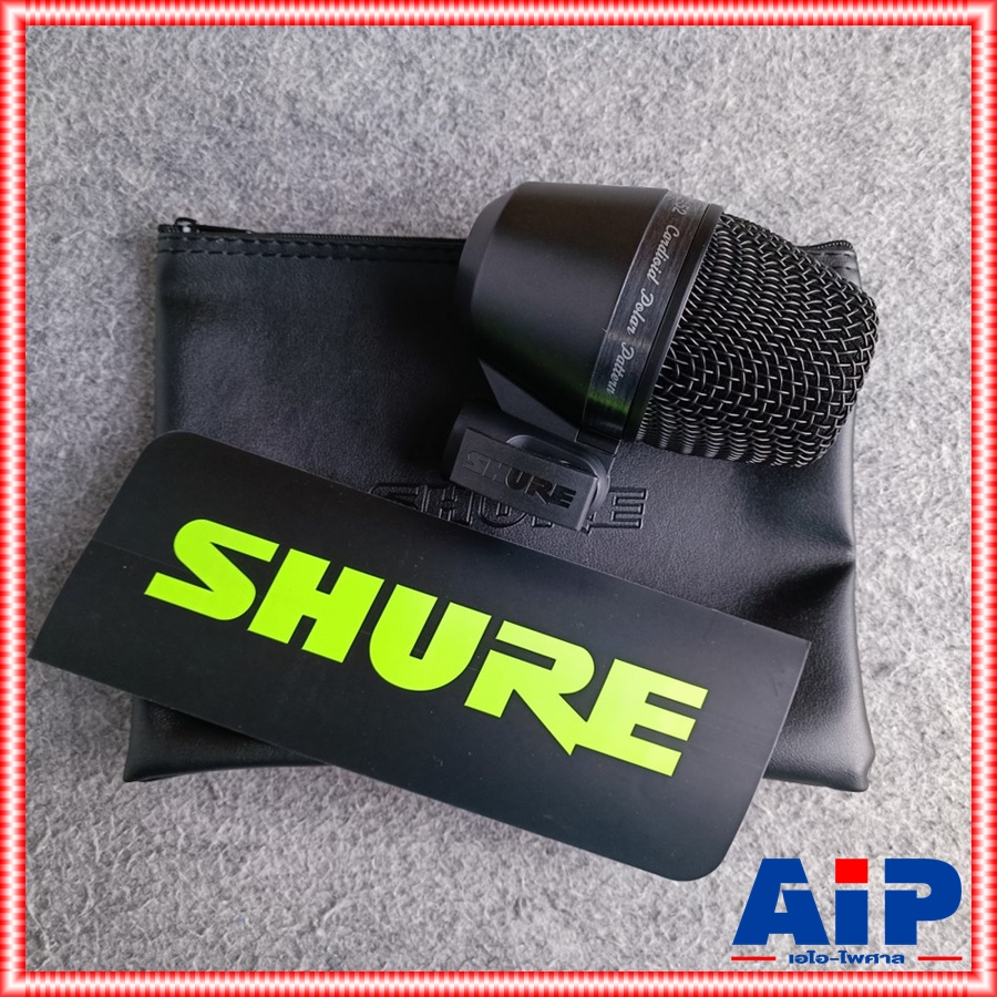 SHURE PGA52LC ไมค์กลอง ไมค์เครื่องดนตรี pga 52 lc Dynamic Kick Drum and low frequency performance and recording ของแท้ +++