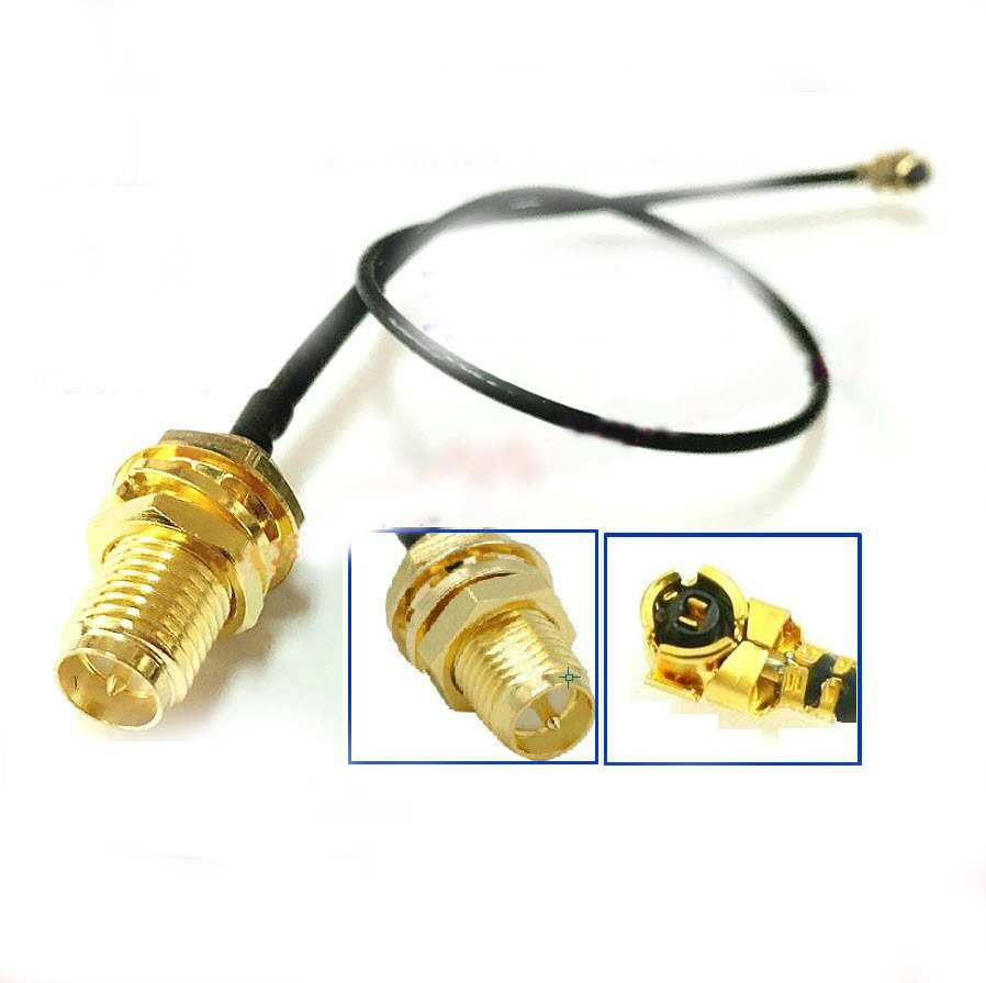 RP-SMA(male) to U.FL IPX IPEX Female Cable Jumper 15-20 cm Connector Plug