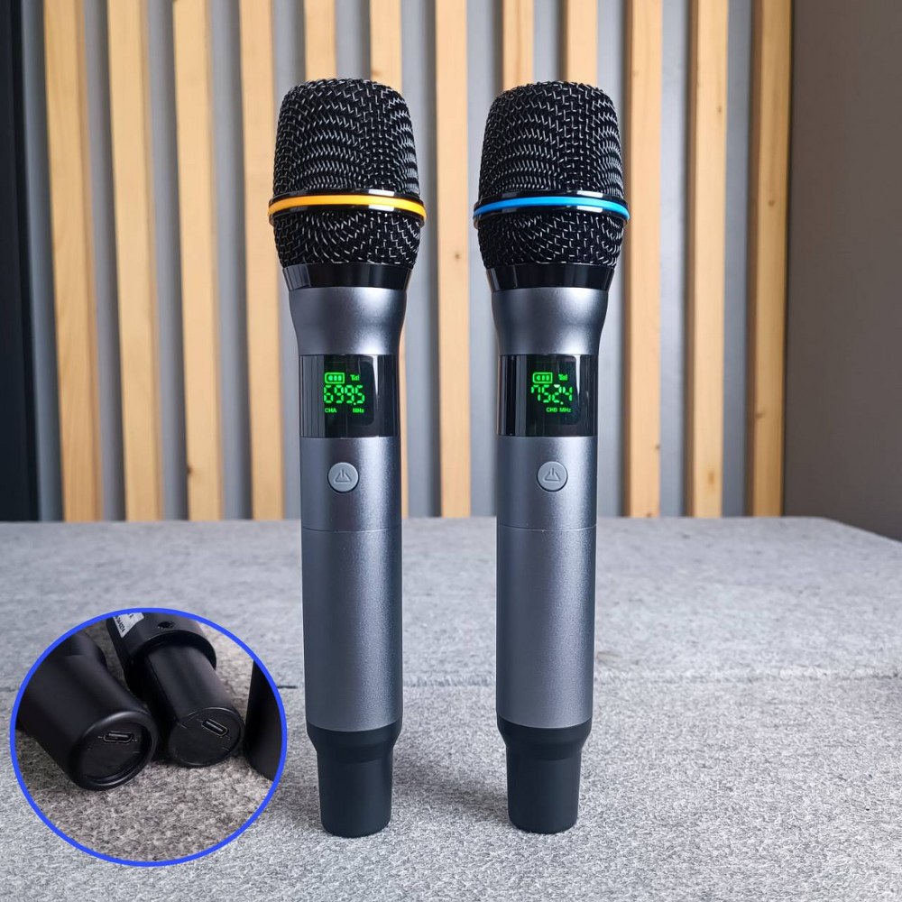 NTS UD-400 ไมค์ลอยถือคู่ UHF ปรับความถี่ได้ ไมโครโฟนไร้สาย เอ็นทีเอส UD 400 UD400 เอไอ-ไพศาล