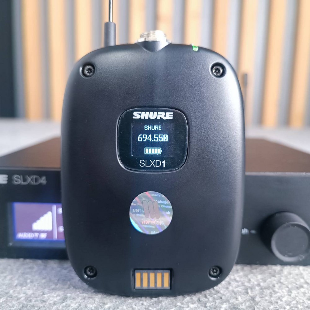 SHURE SLXD14A-M55 ไมโครโฟนไร้สายแบบ Bodypack คลื่นความถี่ 694-703 MHz และ 748-758 MHz (ไม่มีไมโครโฟน)! รุ่นใหม่ ไมโครโฟน shure SLXD 14 A / M 55 SLXD14A-M55 เอไอ-ไพศาล +++