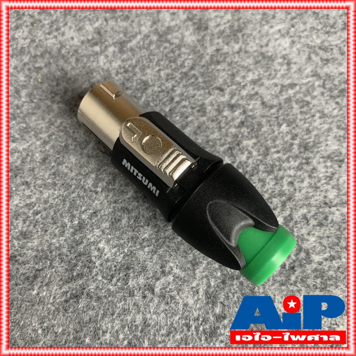 MITSUMI 911S06EX SPEAKON สีเขียว เสริมเหล็ก ราคาต่อ1ตัว ปลั๊กลำโพง หัวspeakon สเปคคอนตัวผู้ สเปคคอน สเปคค่อนลำโพง สเปคค่อน เอไอ-ไพศาล