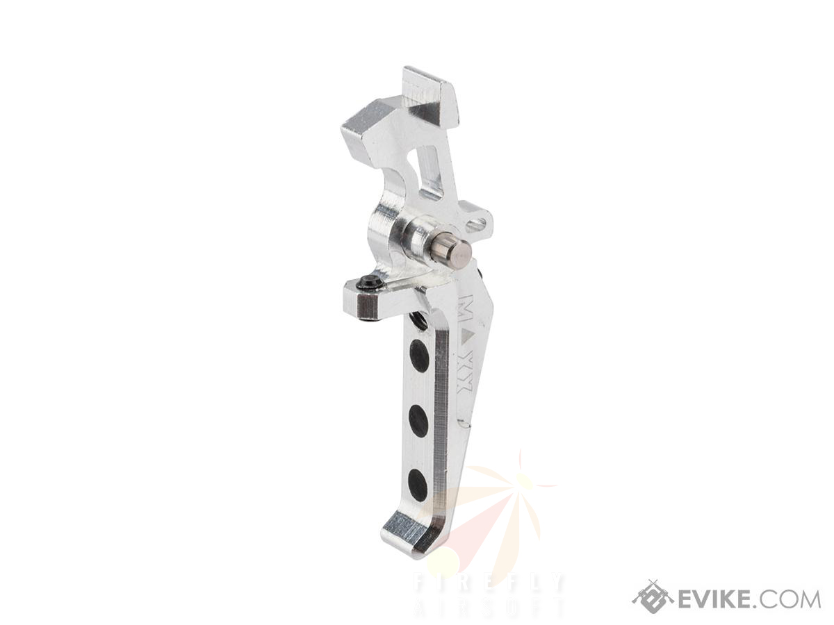 Maxx Model CNC Aluminum Advanced Speed Trigger for M4 / M16 Series Airsoft AEG (Style: E / Silver)
