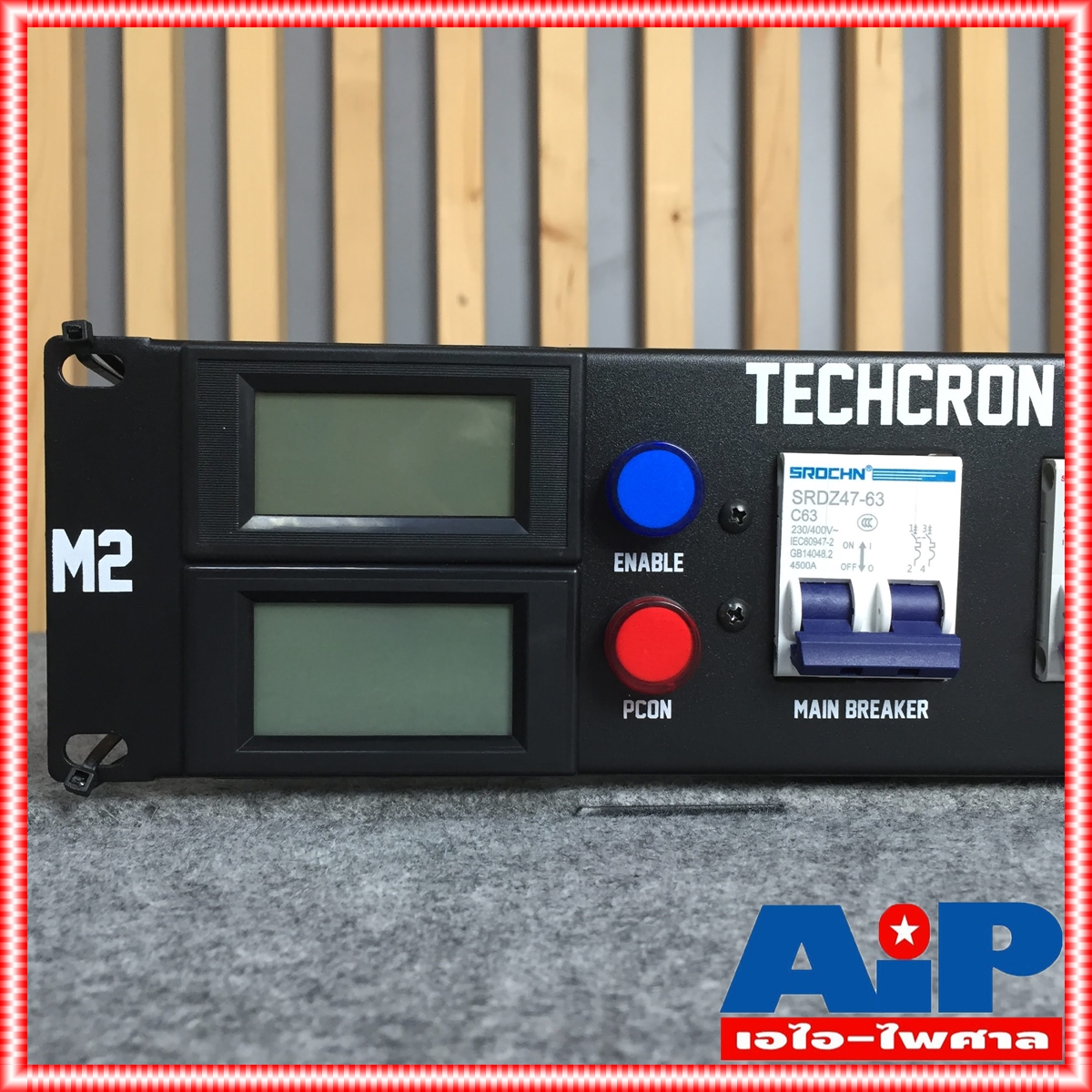 TECHCRON AC-32A M2 ชุดโหลดไฟ ชุดจ่ายไฟ AC 32A ชุดโหลดไฟใช้งานกับเพาเวอร์แอมป์ ชุดจ่ายไฟ 2 หน้าจอ สินค้าโรงงาน MEGATECH