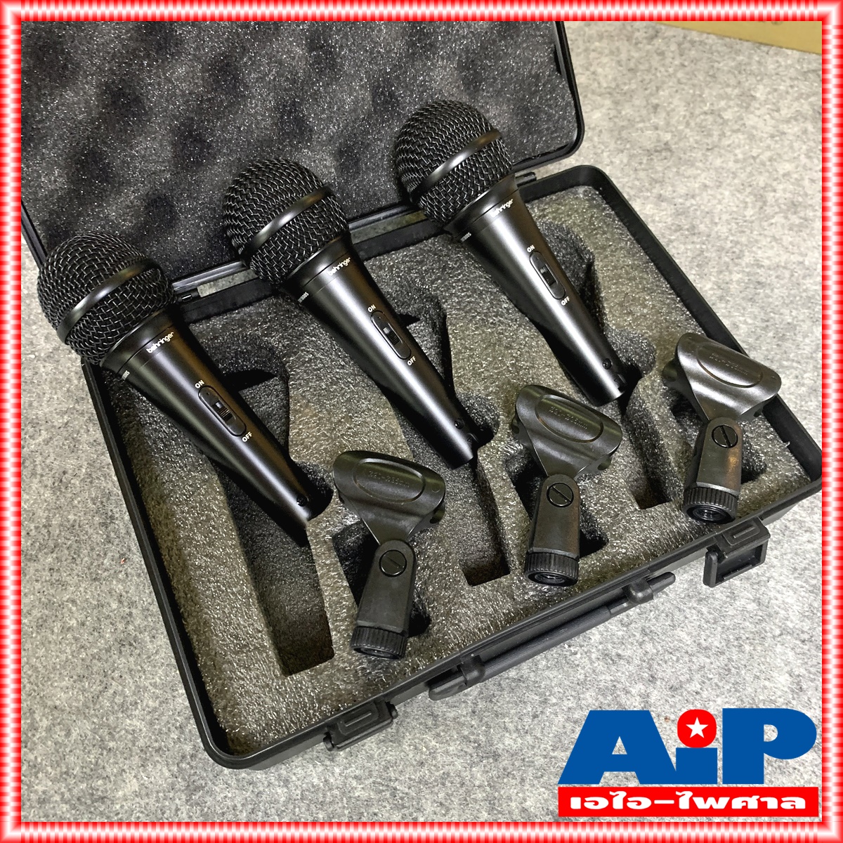 ไมค์แพ็ค3ตัว BEHRINGER XM1800S ไมค์สาย XM 1800 S ไมค์โครโฟน XM-1800 ไมค์ร้องเพลง ไมค์คาราโอเกะ ไมค์ microphone +++