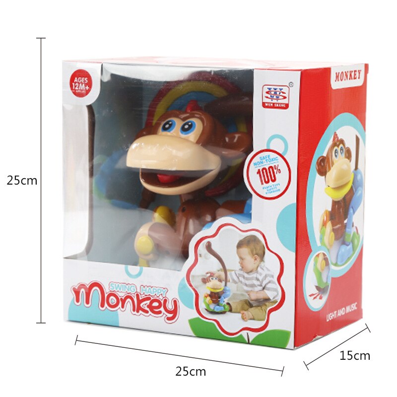 6501 ของเล่นลิงโยนห่วงใส่ถ่าน ปลอดสาร กล่องใหญ่ ชิ้นละ