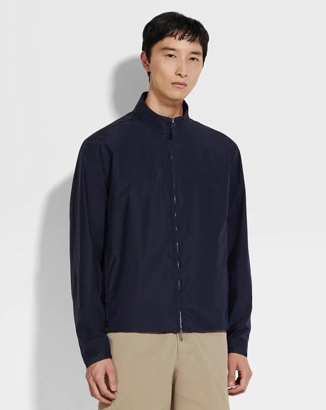 **do** เสื้อคลุม Zegna MOTORIN 100CC MICROFIBER BLOUSON สินค้าใหม่ ของแท้