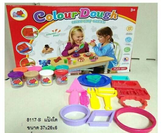 8117B ของเล่นแป้งโดว์พร้อมพิมพ์อุปกรณ์ แป้งโดว์พร้อมอุปกรณ์ ปลีกชิ้นละ