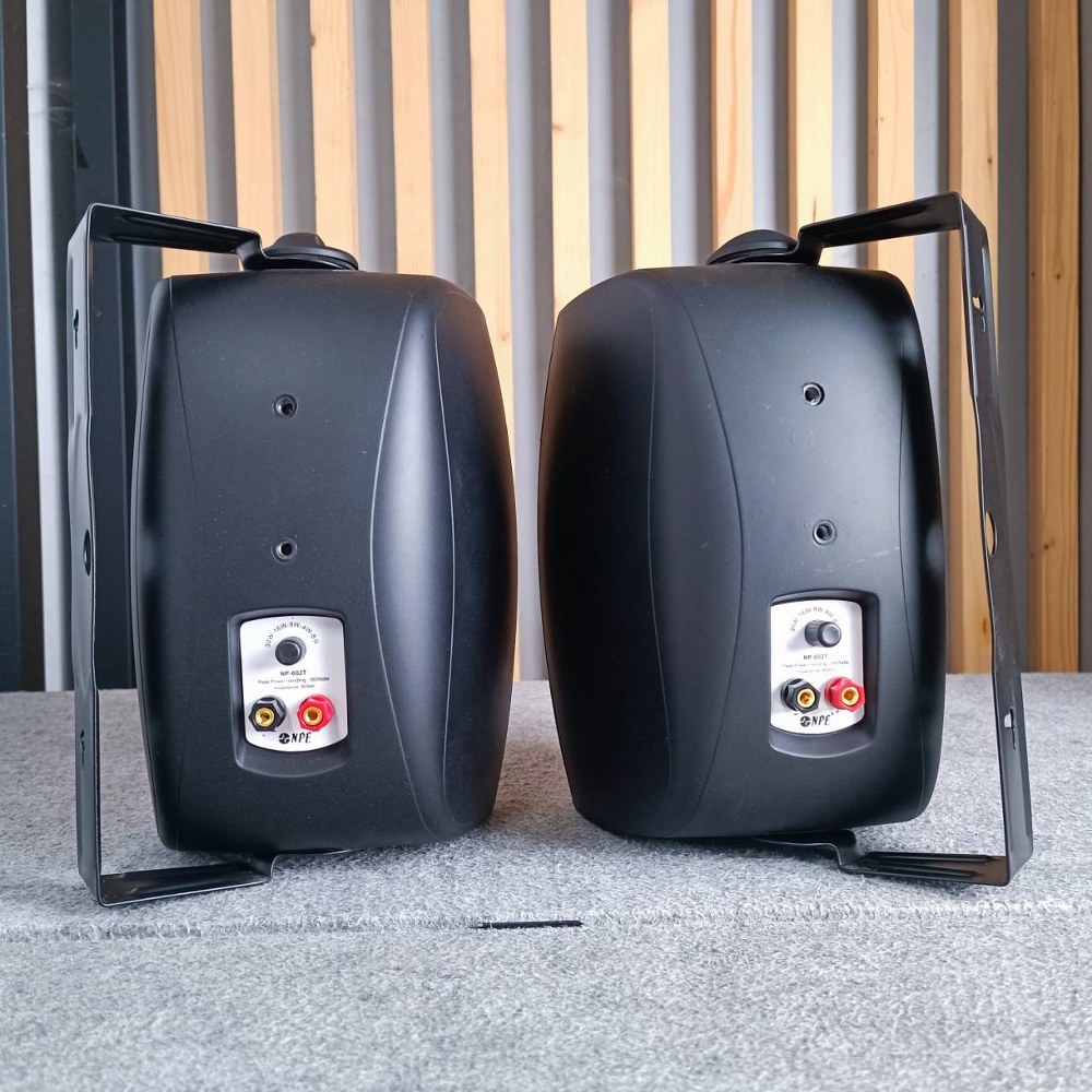 สีดำ NPE NP-602T ตู้ลำโพง มีLINE ตู้ ลำโพง แขวน ผนัง ลำโพงติดผนัง NP602T NP 602 T NP-602 เอไอ-ไพศาล