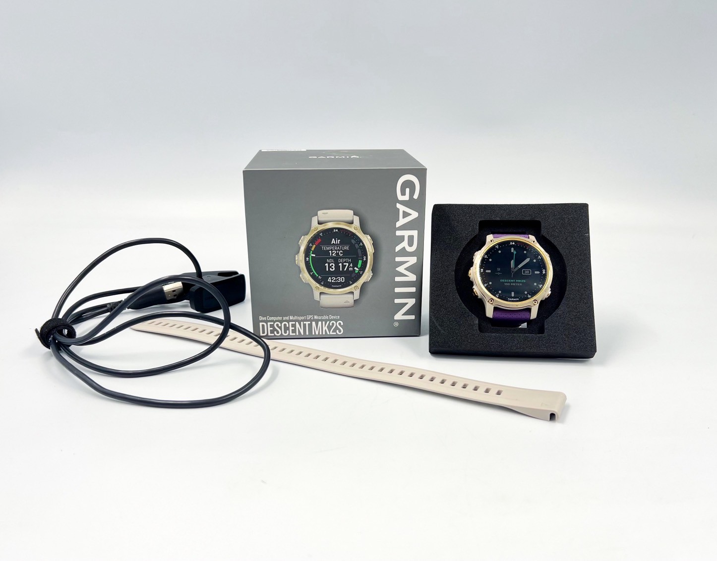 🏖 GARMIN Descent Mk2S Light Gold 🏖