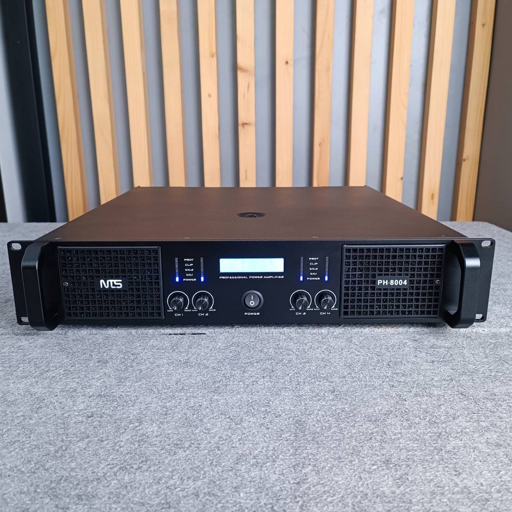 NTS PH-8004 poweramp 4CH เพาเวอร์แอมป์ กำลังวัตต์ 800W ที่ 8โอห์ม / 1250W ที่ 4โอห์ม เอ็นทีเอส PH 8004 PH8004 เอไอ-ไพศาล