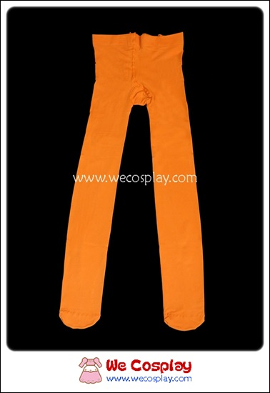 ถุงน่องแบบเต็มตัว 80 denier เนื้อไนล่อน สีส้ม