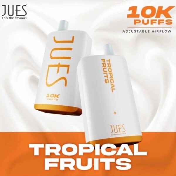 Jues Disposable 10,000puffs !! 18ml Nic3%(30mg) มี12กลิ่นให้เลือก ใช้แล้วทิ้งขาร์จได้