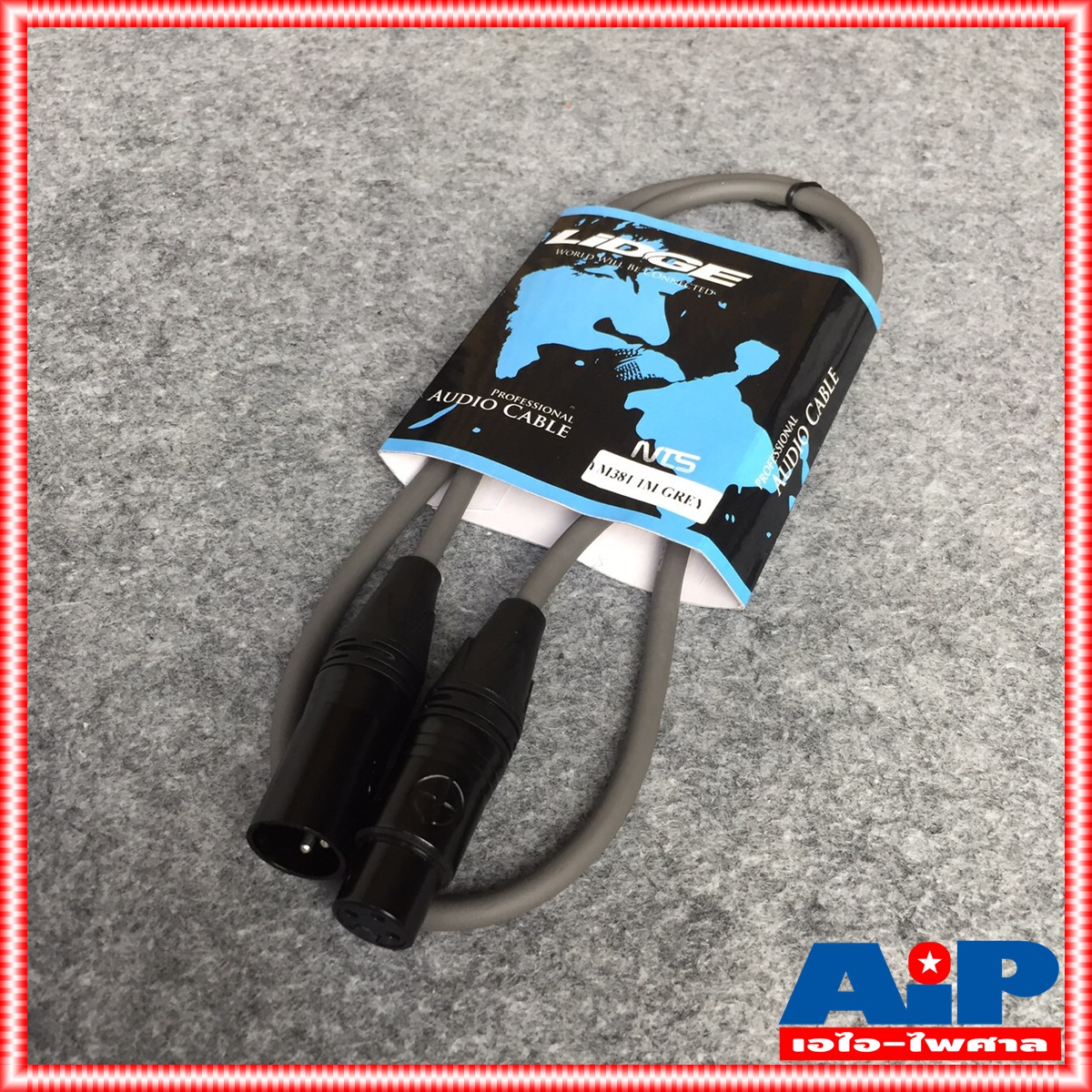 1เส้น สายสัญญาณ XLR เมีย+XLR ผู้ ยาว 1 เมตร LIDGE YM-381 1M สาย XLRหัวท้าย YM 381 มี5สีให้เลือก CANNON ผู้-เมีย เอไอ-ไพศาล