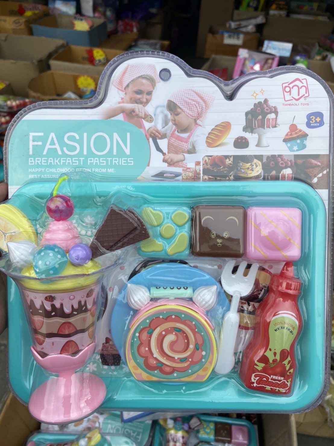 D977-31-32 ของเล่นเซ็ทขนมเด็ก เค้กของเล่น ขนมหวานของเล่น ขนมจำลอง ปลีกชิ้นละ