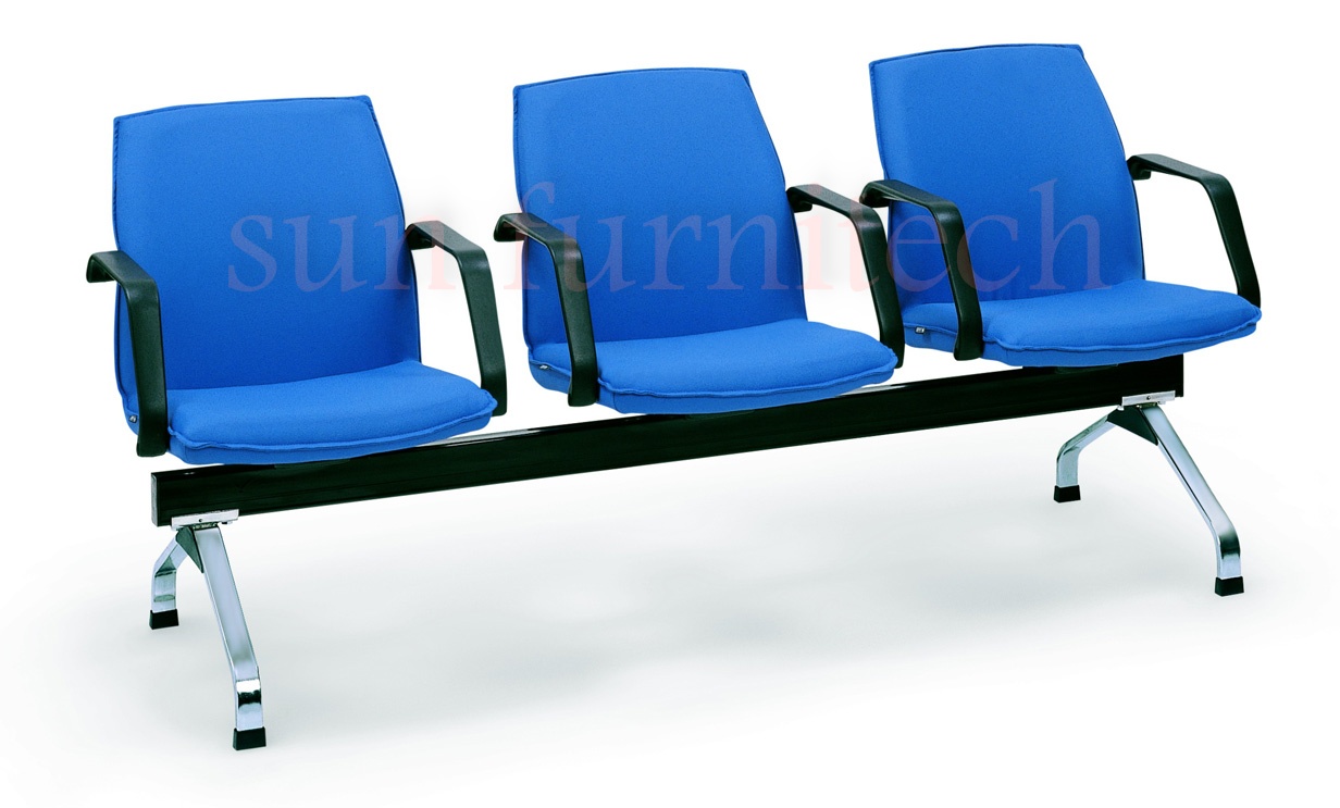 เก้าอี้แถว 3 ที่นั่ง มีท้าวแขน ยี่ห้ออาซาฮี รุ่น LC53-A